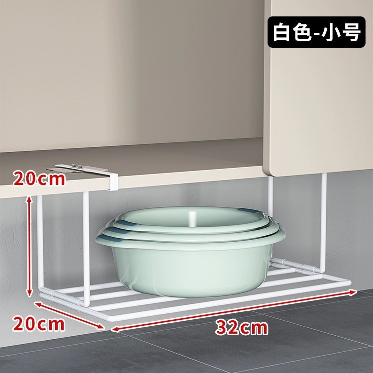 Soporte Colgante para Lavabo Plegable, Sin Perforación, de 1 Capa, para Baño
