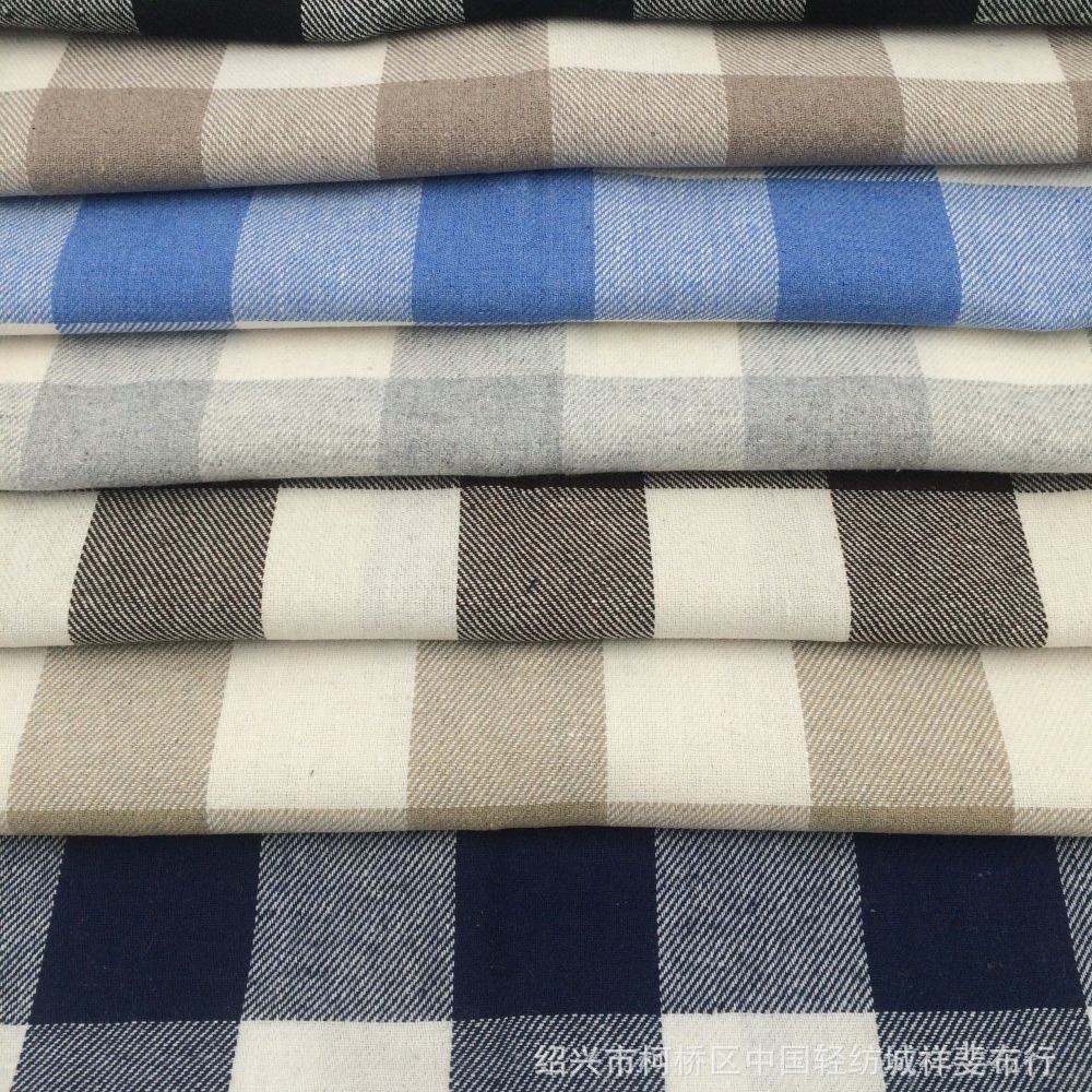 8色入4.2CM色织格子面料服装面料现货斜纹朝阳格女装休闲服