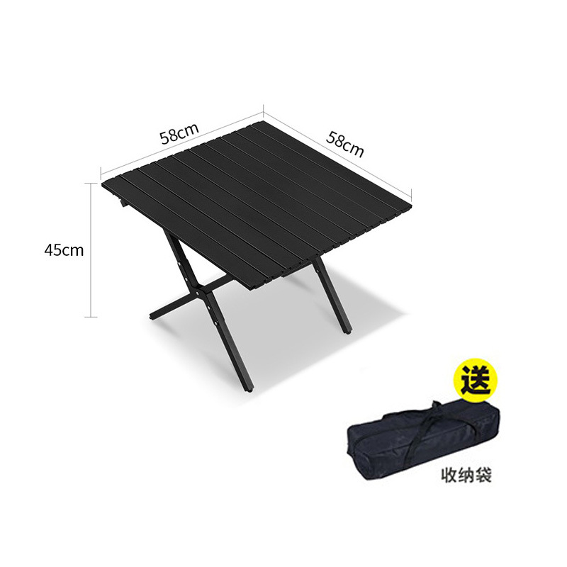 Small carbon steel folding table (60cm long)
