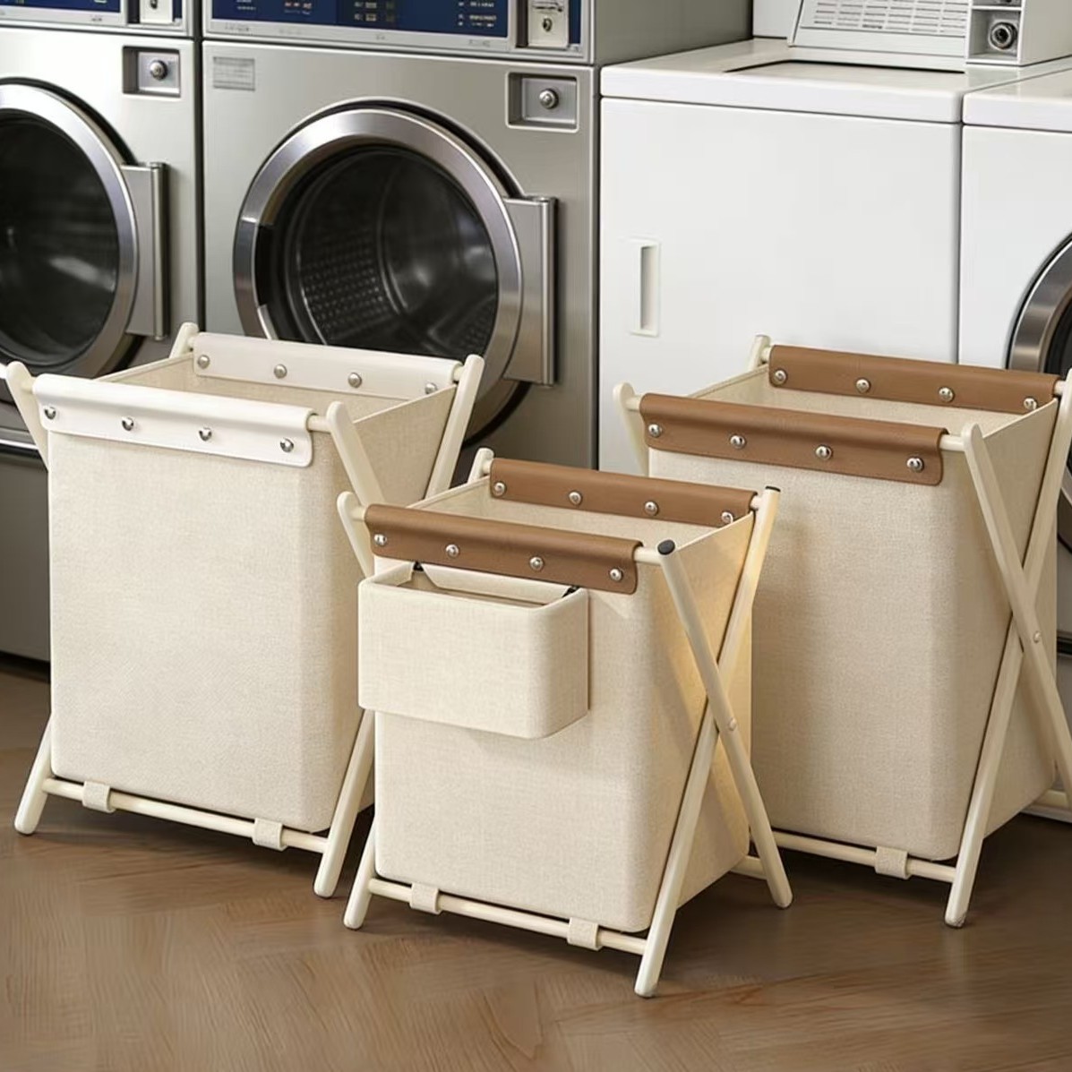 加工定制帮贴标可折叠脏衣篓衣服收纳篮大容量加粗加厚