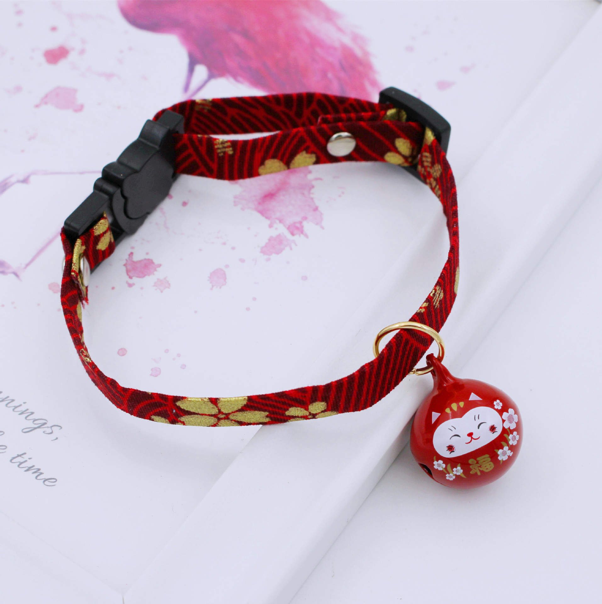 빨간 고양이 버튼 플러스 만화 벨