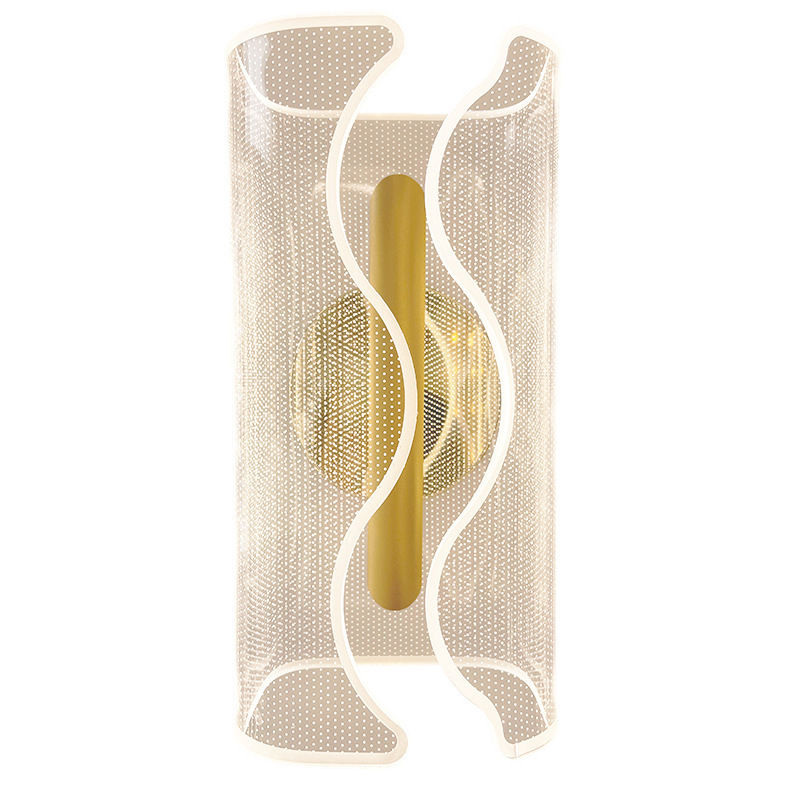 Luz de cabecera de dormitorio transfronteriza LED lámpara de pared de fondo TV lámpara de pared escandinava creativa columna pasillo lujoso luz de pasillo