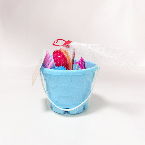 9-piece set of castle buckets, children's toys for babies to play in the water, sand pool, and sand, summer beach digging toy set
