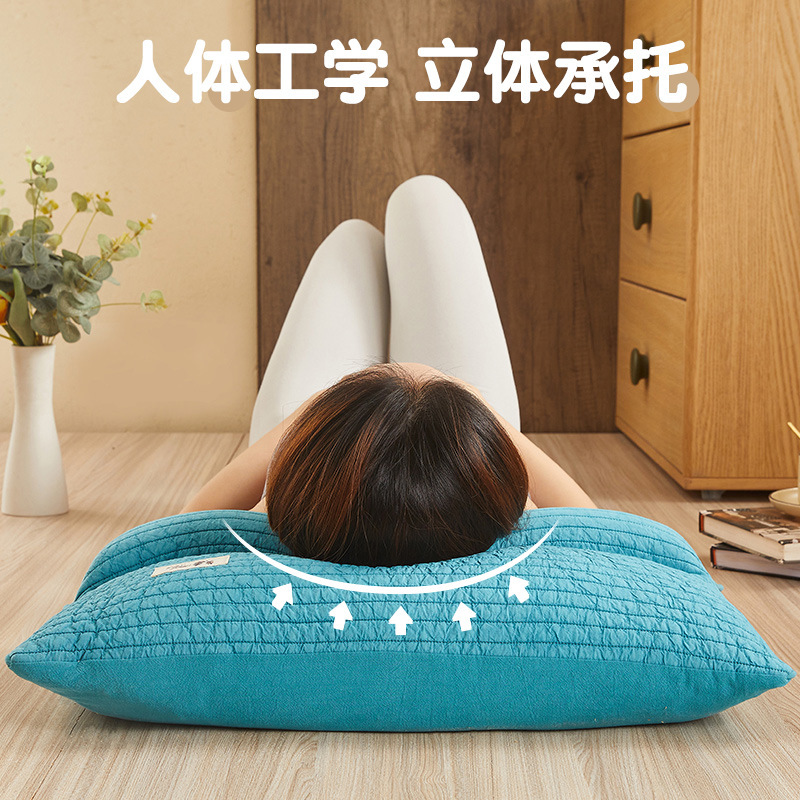 卸売りそば枕成人睡眠専用枕芯シングル小米殻軟枕助睡眠頚椎硬高枕|undefined