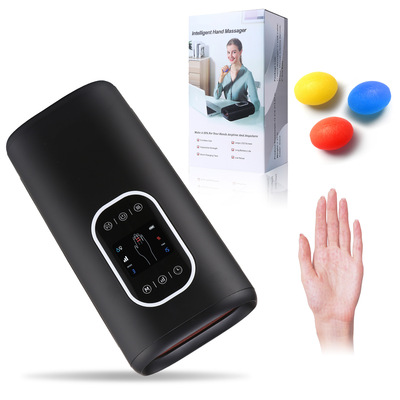 跨境貨源手部護理手部按摩器氣囊擠壓熱敷充電2500MA個人護理外貿
