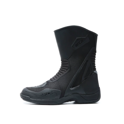 Black Motorcycle Riding Boots Motorcycle Safety Supplies