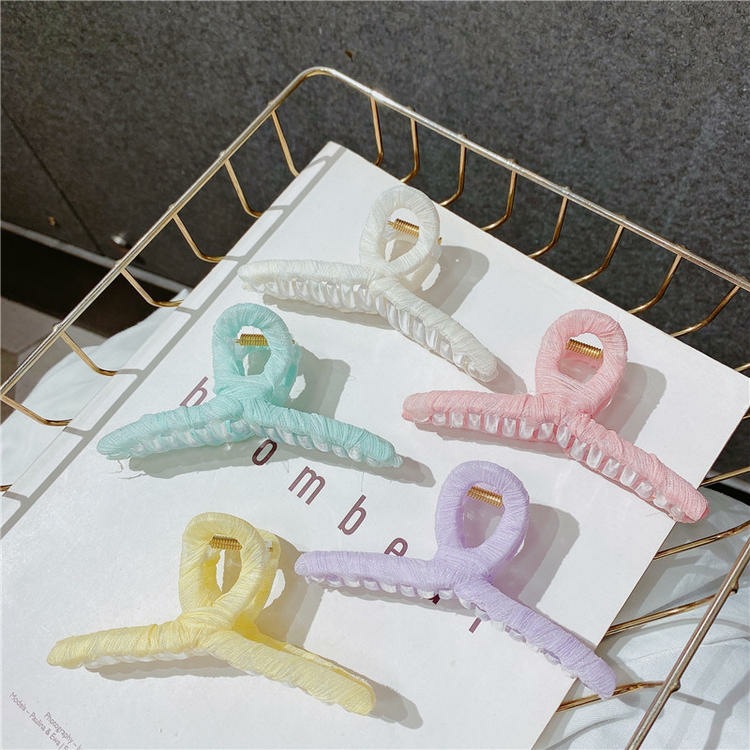 新款纯色超仙抓夹