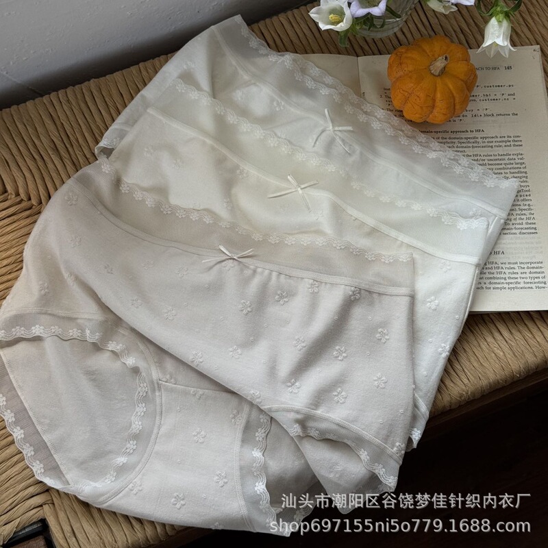 Xiaolan skirt F006 daisy cotton jacquard cotton underwear women's summer modal breathable waist hip girly underwear Xiaolan skirt F006 daisy cotton jacquard cotton underwear women's summer modal breathable waist hip girly underwear