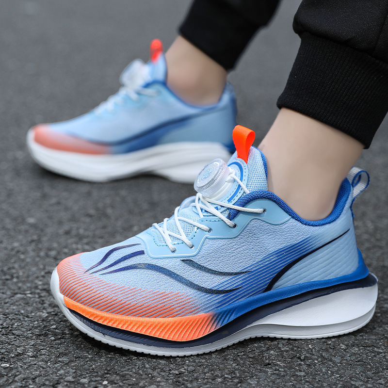 Ligero otoño doble malla transpirable para niñas al aire libre casual zapatos para correr 2024 zapatos de cuatro estaciones para niños de mediana edad nuevos suaves