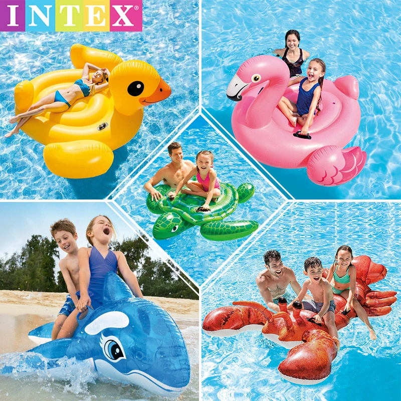 INTEX детская водная надувная игрушка для взрослых лебедь фламинго единорог павлин