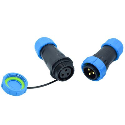 SP21防水接头3芯公母对插直插航空插头IP68防水户外机器接头|ms