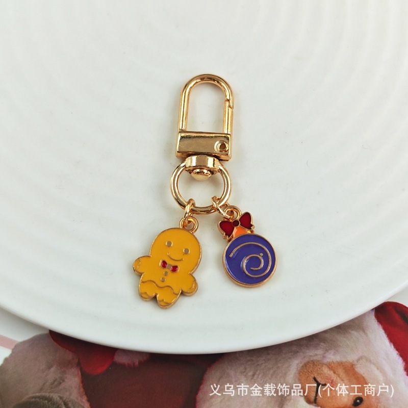 圣诞节钥匙扣礼物盒合集可爱卡通雪人钥匙链创意挂饰饰品包包挂件|undefined