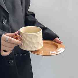 GD53欧式咖啡杯碟套装英式下午茶魔方咖啡杯子马克杯设计小众