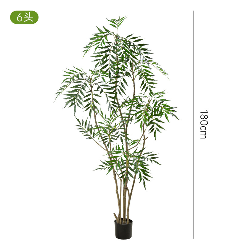 仿真绿植十大功劳盆栽 室内客厅家居造景高端假植物落地摆件装饰|undefined