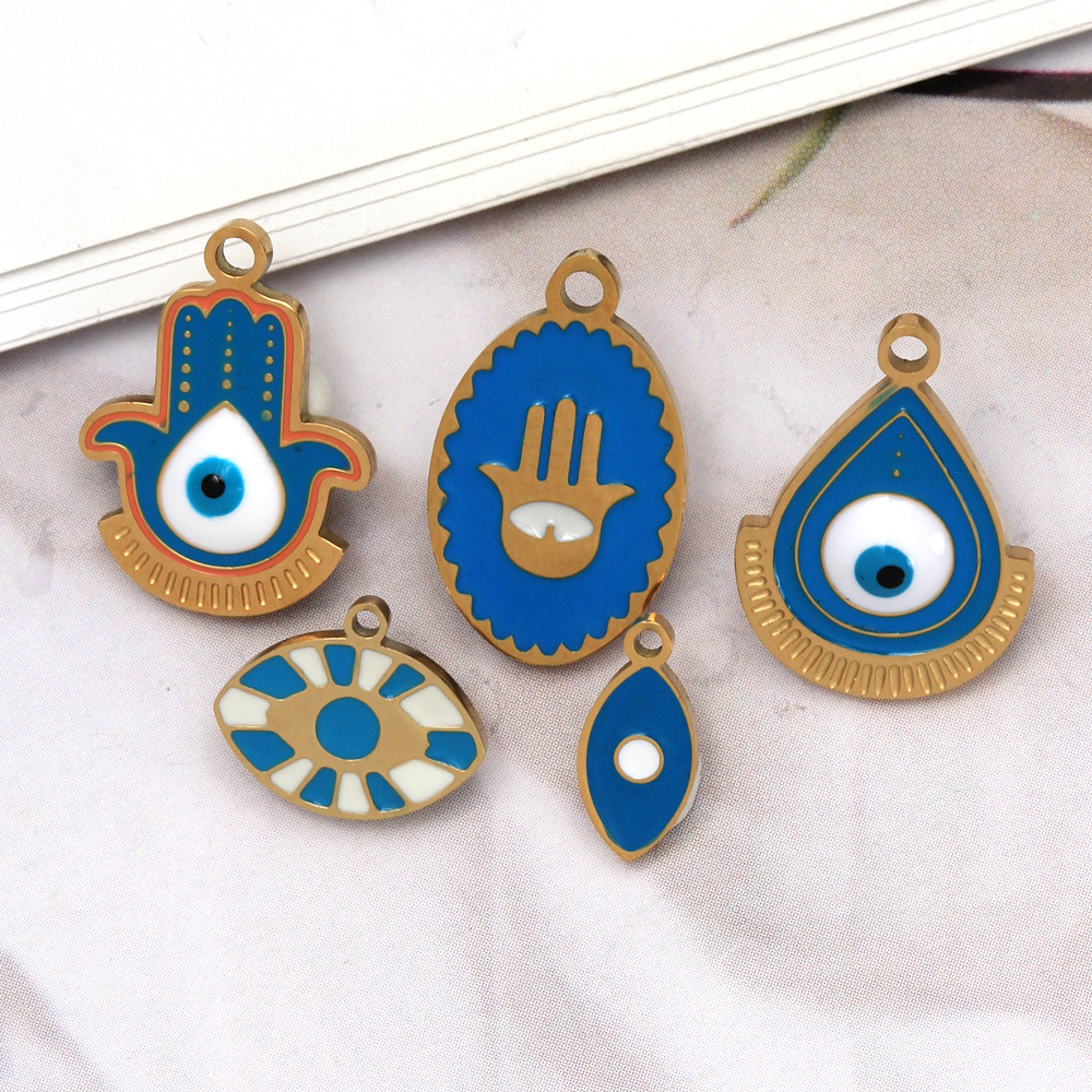 1 Pieza Acero Inoxidable 304 Ojo Del Diablo Palma Colgante display picture 9