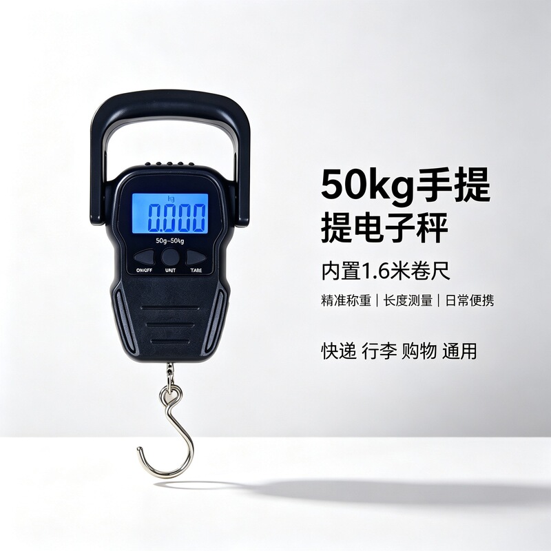 Cross-border Yuwei portable electronic luggage portable scale commercial express said shopping convenience scale 50kg English version Cross-border Yuwei portable electronic luggage portable scale commercial express said shopping convenience scale 50kg English version