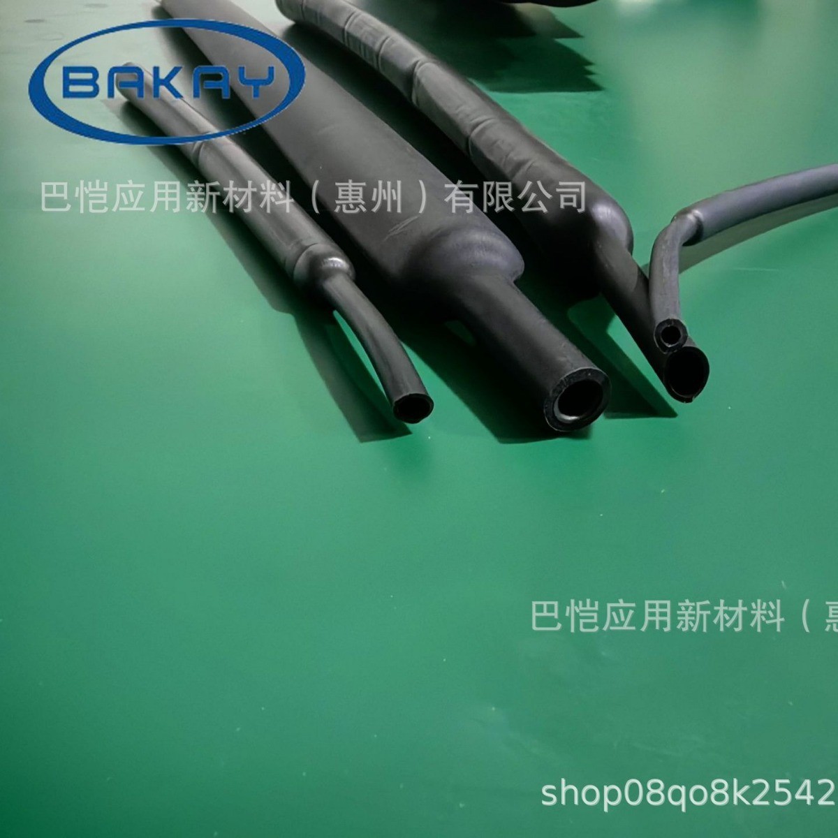 厂家直供耐高温耐腐蚀耐磨擦FKM氟橡胶热缩管，抗润滑油耐航空油