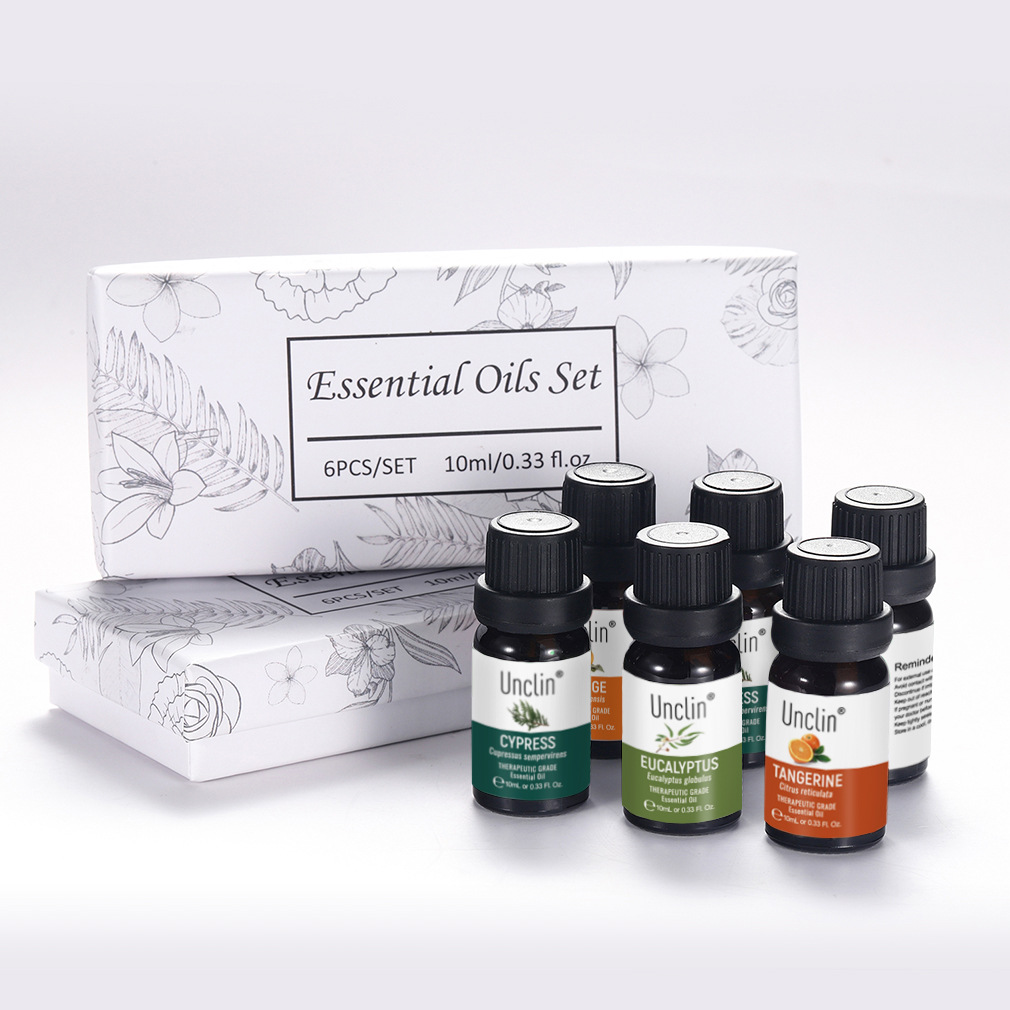 Cross border wholesale Unilateral essential oil Set 6 Set of parts 10ML Aromatherapy Machine humidifier Botany essential oil Manufactor Direct selling