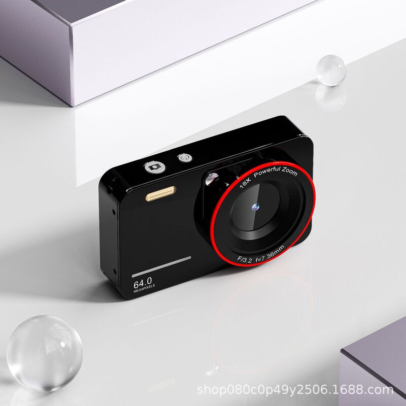 跨境专供CV01  单屏CCD digital camera 6400W高清像素4K数码相机|undefined