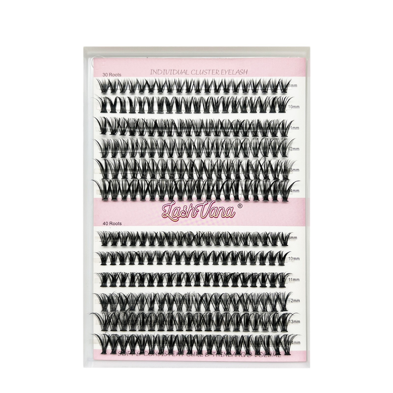 Conjunto de pestañas postizas de pestañas autoinjertadas de bricolaje europeo y americano, un solo grupo de tallos negros, cabello fundido en caliente, pestañas postizas Qingdao al por mayor