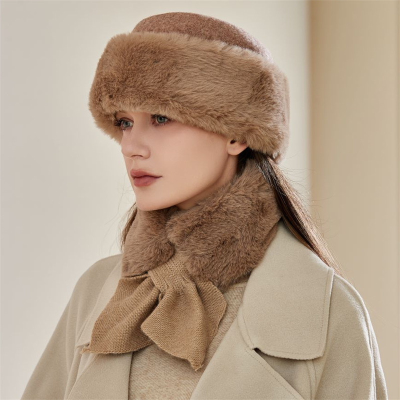 Gorro ushanka y cuello térmico para hombre peluche invierno_voghion.com