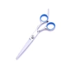 X-white screw blue circle flat cut