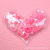 Transparent nail sequins for St. Valentine's Day for contouring, ceramics, accessory, hairgrip