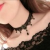 Short necklace, chain for key bag , accessory, choker, Japanese and Korean, simple and elegant design