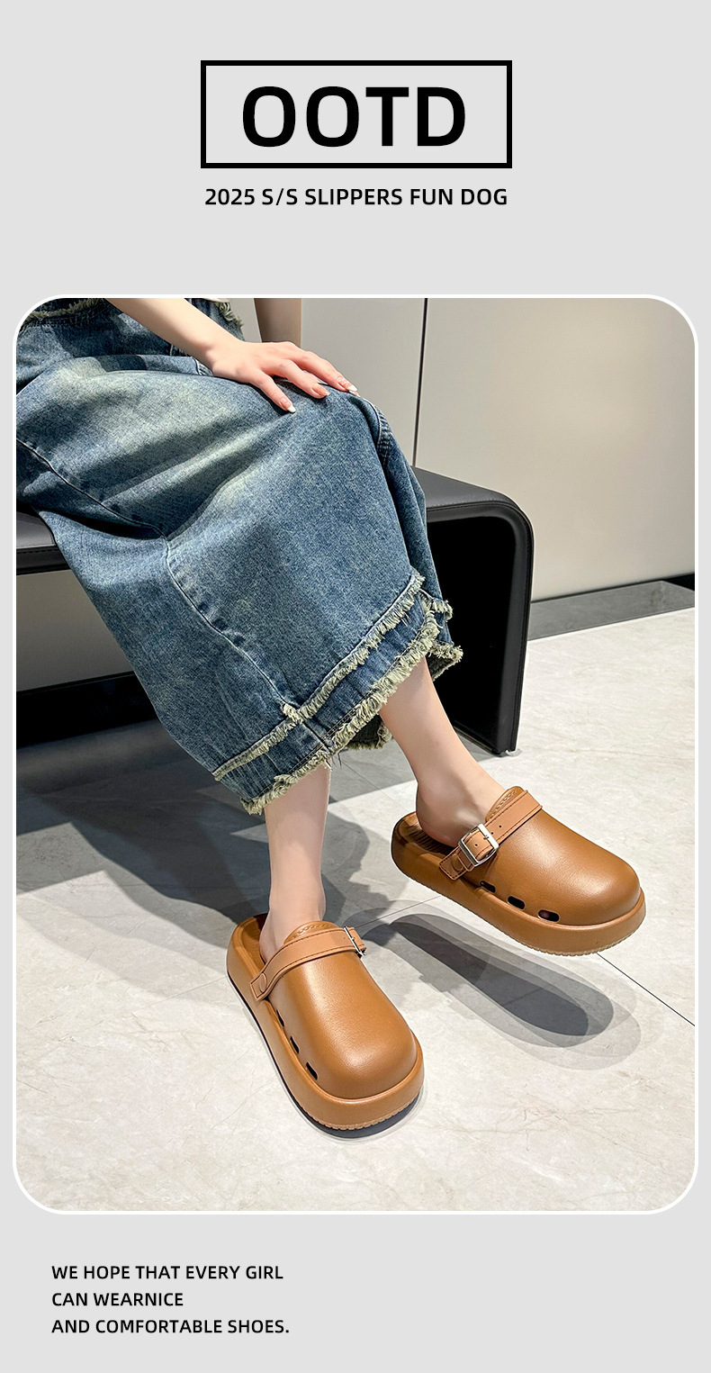 朕仔-金属扣-皮纹拖鞋_08