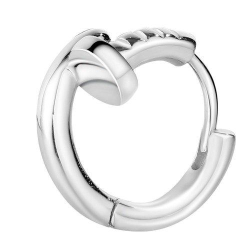 E6017 Korean version S925 sterling silver nail earrings for women ins personality versatile fashion earrings silver ear jewelry