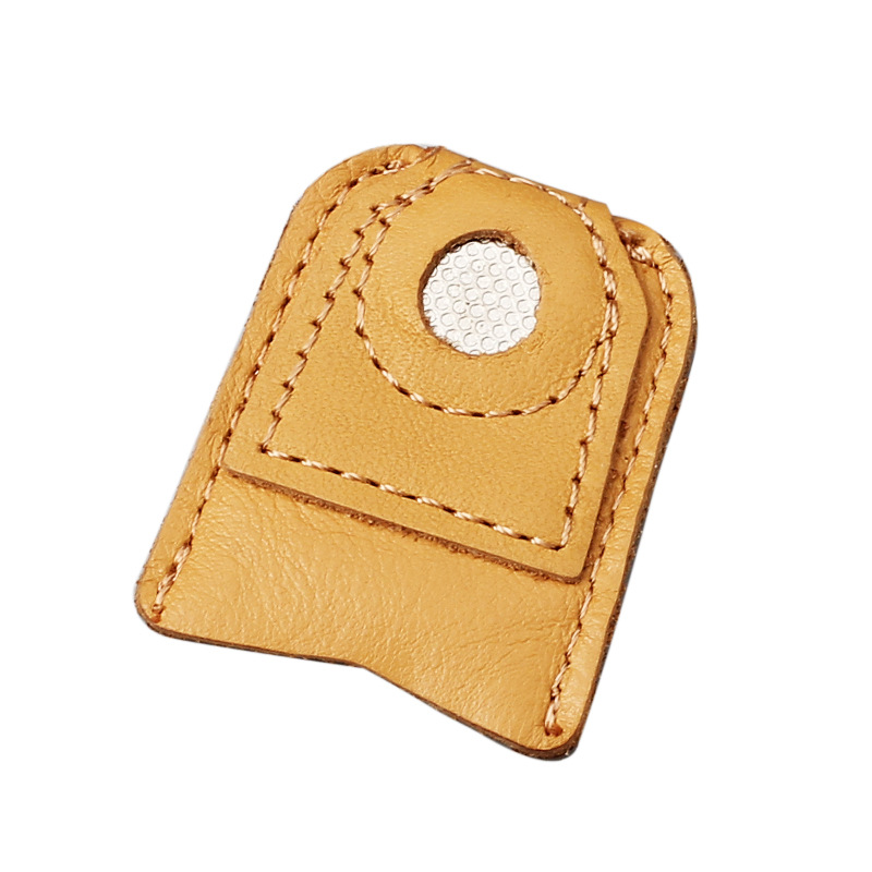 Dedal de cuero de vaca manga dedo moneda dedal costura dedal dedo manga dedo guardia uso diario