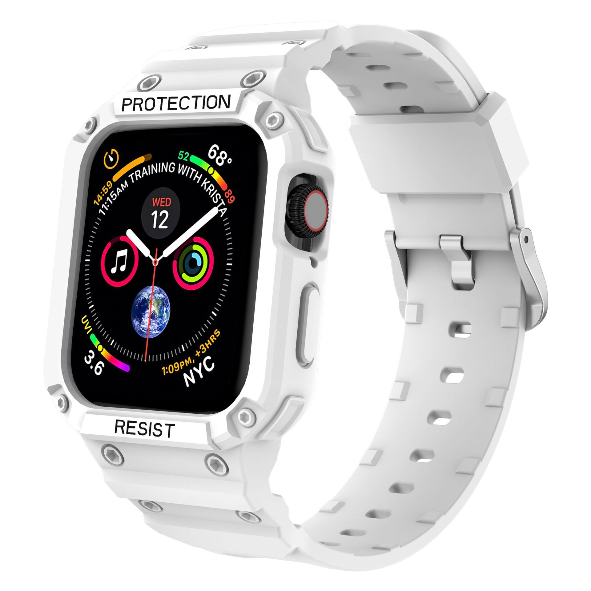 アップルの腕時計バンドappleiwatch876543S9リンゴ一体TPU純色シリコン腕時計バンド