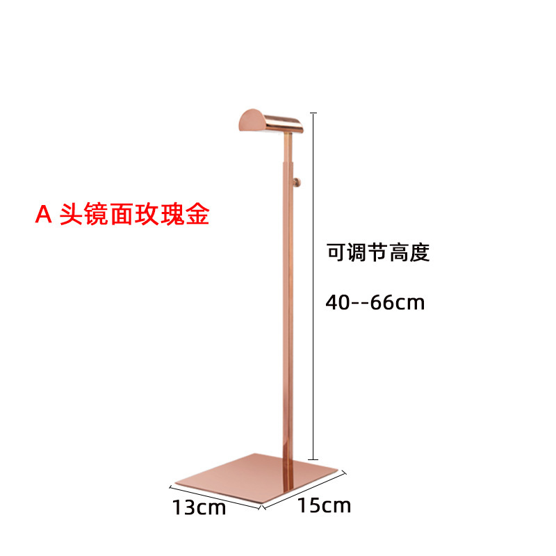 Зеркало с большой головой Розовое золото