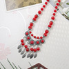 Ethnic accessory, pendant, necklace from pearl, wholesale