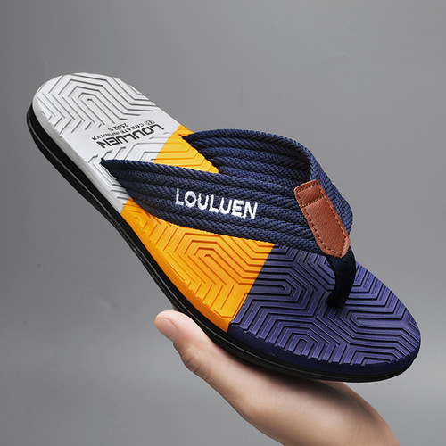 Flip-flops for men  summer new large size non-slip outdoor flip-flops men's casual beach sandals