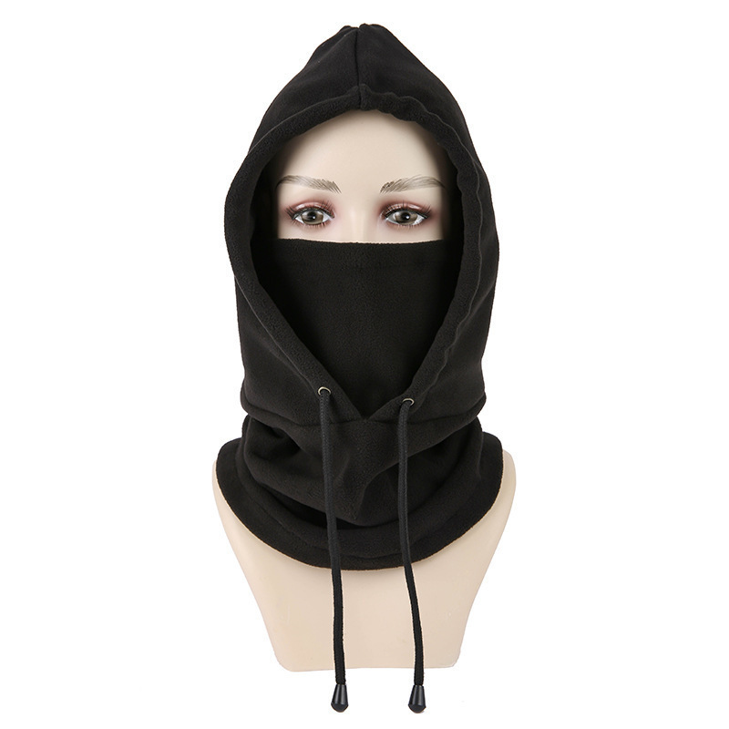 Fleece warm hat riding hat winter windproof outdoor sports bib thickened head mask_voghion.com