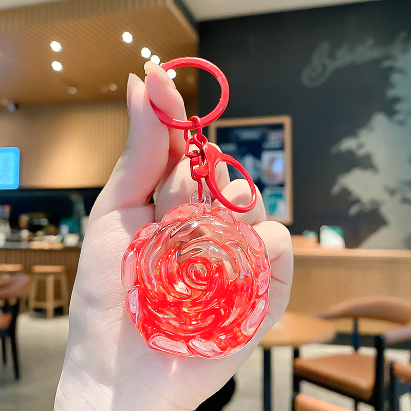 Cartoon Dream Bear Girl Keychain leche rosa muñeca adorable bolso de pareja colgante pequeño regalo al por mayor