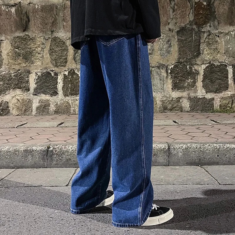 Men's Clothing Men's Retro Style Loose Straight Leg Casual Jeans Trendy Style Summer For Formal & Casual For Men_mkmklike.com