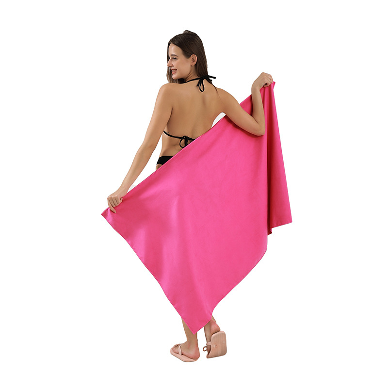 Microfibra transfronteriza 10A / 7A procesamiento opcional necesita contactar al servicio al cliente simple absorción ligera toalla de playa seca rápida