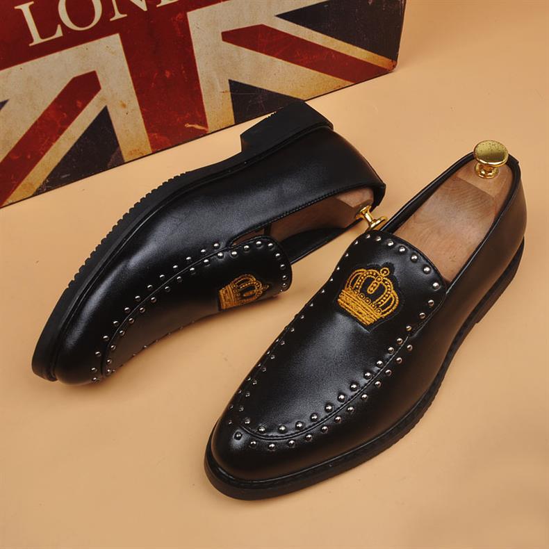 2025 New British Style Pointed Toe Business Slip-On Breathable Height-Increasing Men's Shoes, Light Luxury High-End_vogvips.com