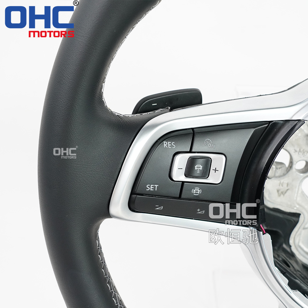 Applicable to Volkswagen GTI MK7.5Jetta Passat golf Touareg full leather steering wheel old modified