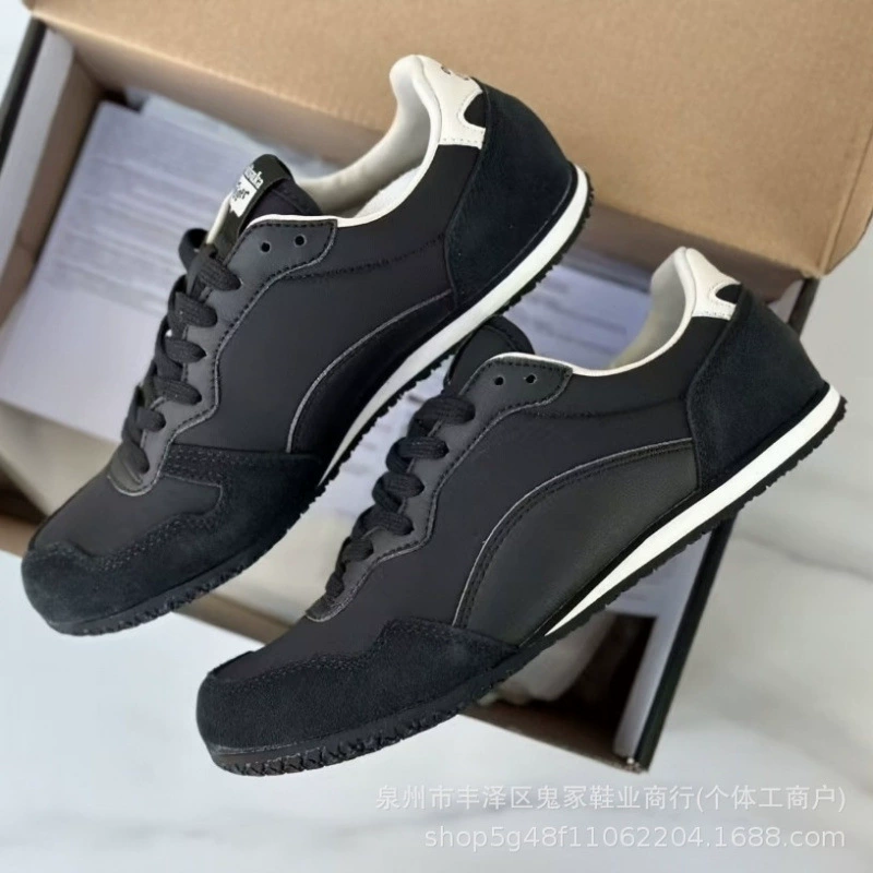 Кеды без шнурков Onitsuka Tiger, кожаные, повседневные универсальные, унисекс