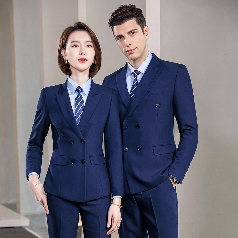 Suit men's bridesmaid suit men's suit suit men's and women's same professional formal suit suit blue overalls jacket