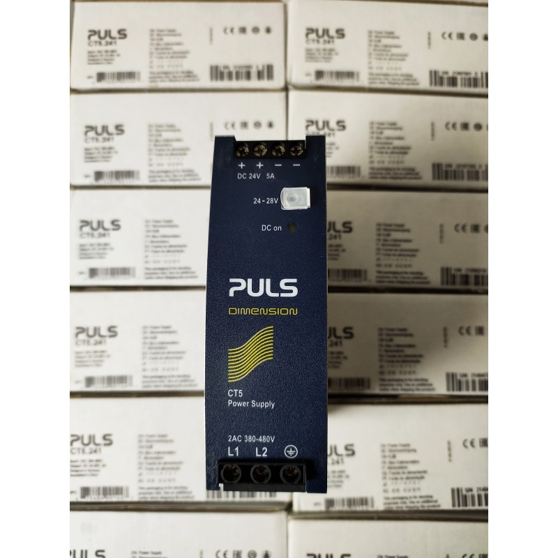 普尔世 PULS 导轨电源 CT5.241 输入380-480V交流  24V直流5A120W