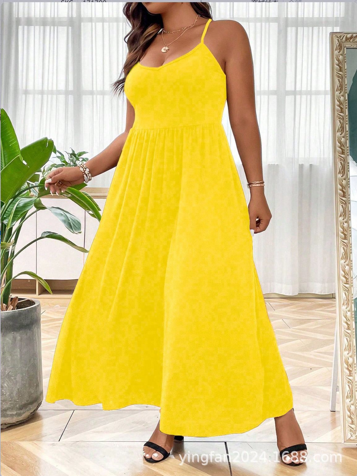 Europa y Estados Unidos 2024 Amazon Aliexpress Tiktok Temu vestido de mujer grande image 10