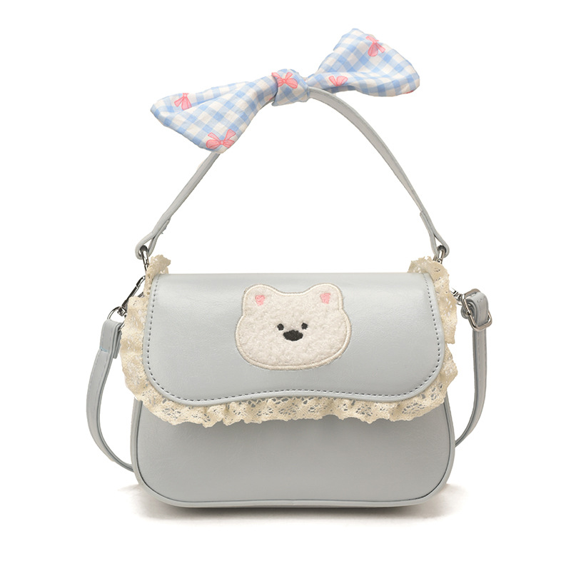 Dulce y lindo arco bolso de niña de encaje mini mochila 2026 nuevo bolso para niños