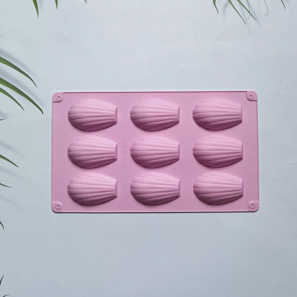 9 conchas de chocolate 9 molde de silicona pastel helado pudín molde de postre jabón utensilios