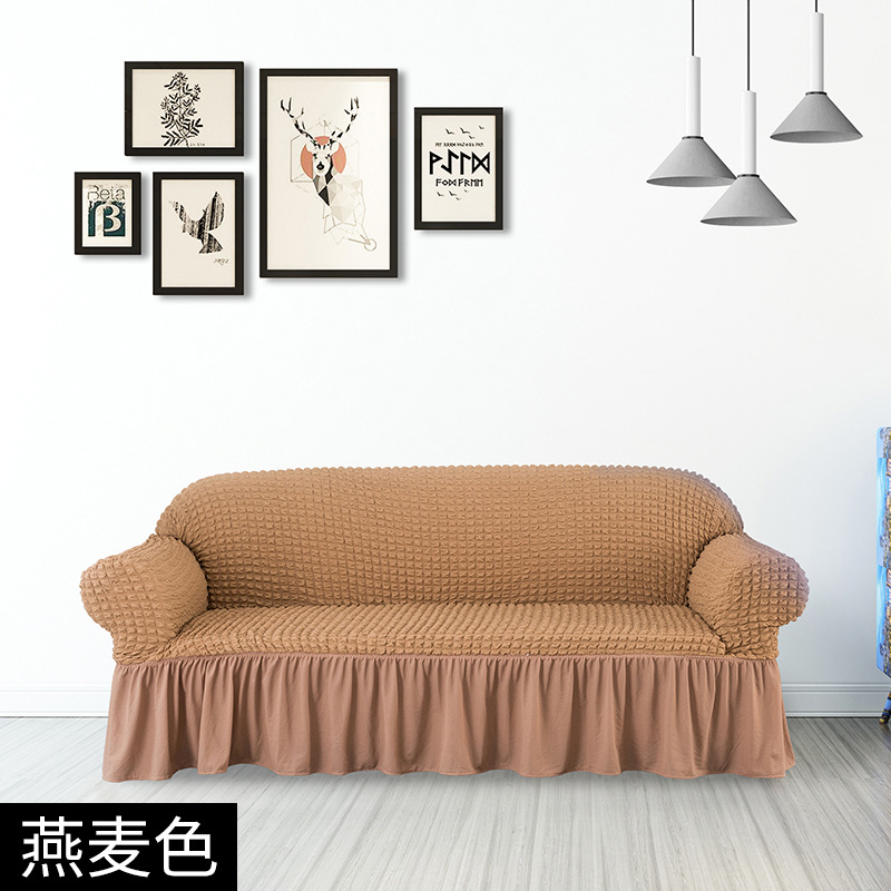 Funda de sofá de gasa de burbuja original Funda de sofá elástica multifuncional universal Funda de sofá de falda Juego completo de cubierta con todo incluido anti-rasguño