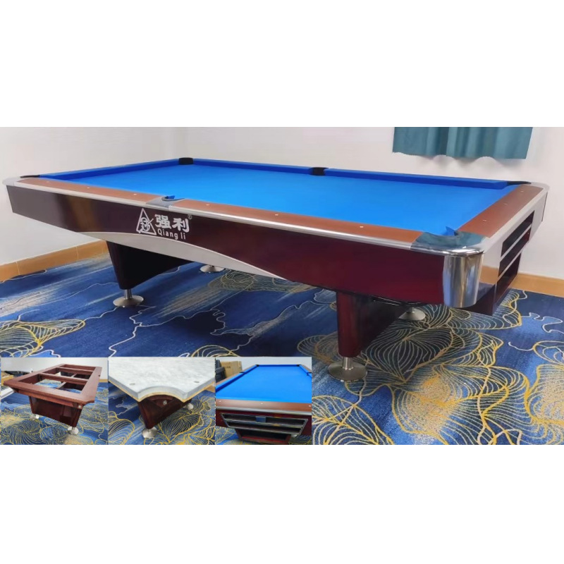 Mesa de Billar de Nueve Bolas de Lujo, Mesa de Billar para Club, Mesa de Billar Americana para Interiores de Casa o Villa, Exportación y Venta al Por Mayor del Fabricante