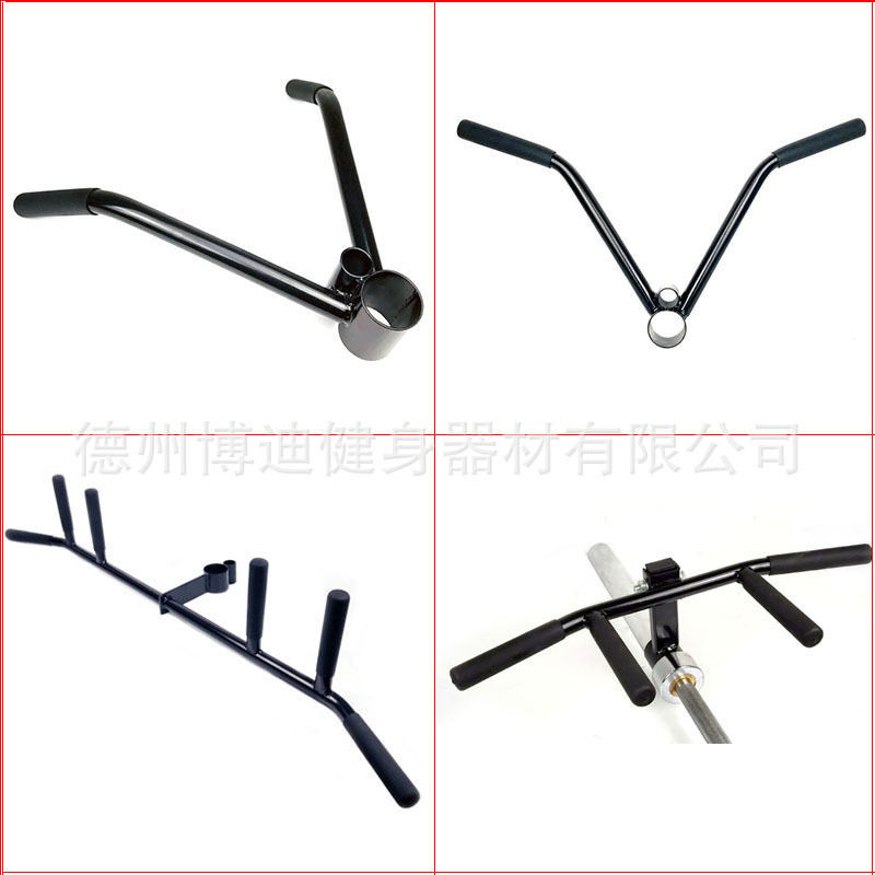 T-bar rowing hard pull explosive force training core trainer handle barbell gun rack multi-target position mine rack handle